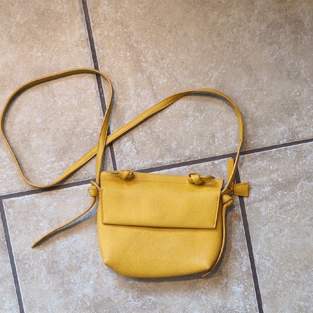 Anthropologie mini Yellow Crossbody Bag